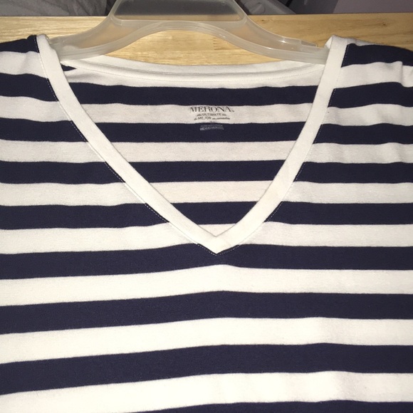 V neck striped shirt - Picture 3 of 3